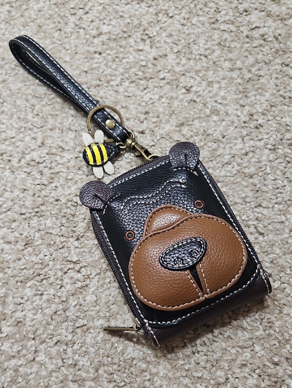 NWOT Chala Bear & Bee Wallet Wristlet